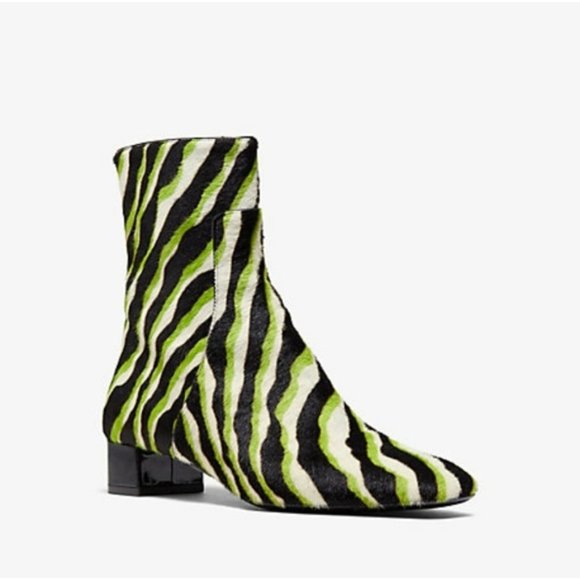 Michael Kors Collection Quinn Zebra calf hair ankle boots - Picture 1 of 14